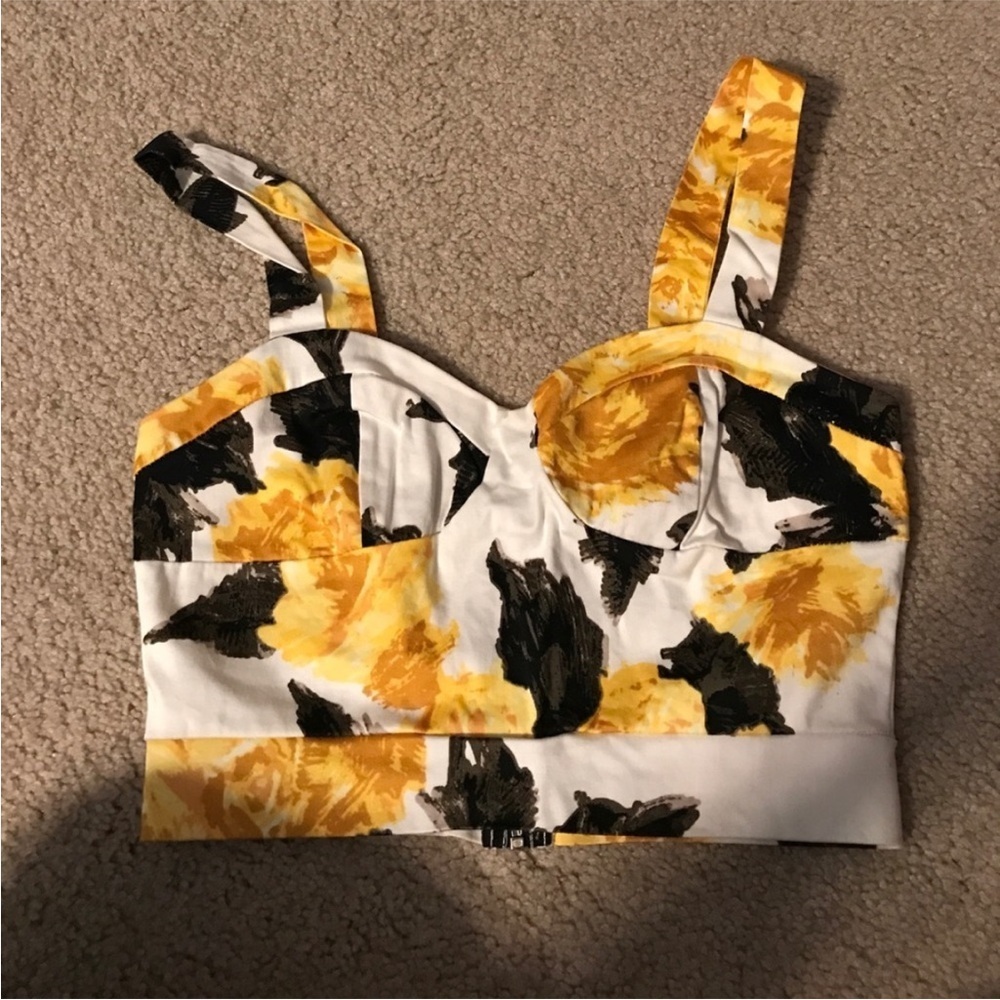 Tobi floral crop top S - Picture 3 of 5